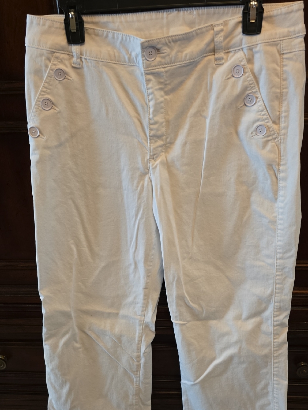 CAbi White Sailor Wide Leg Pants